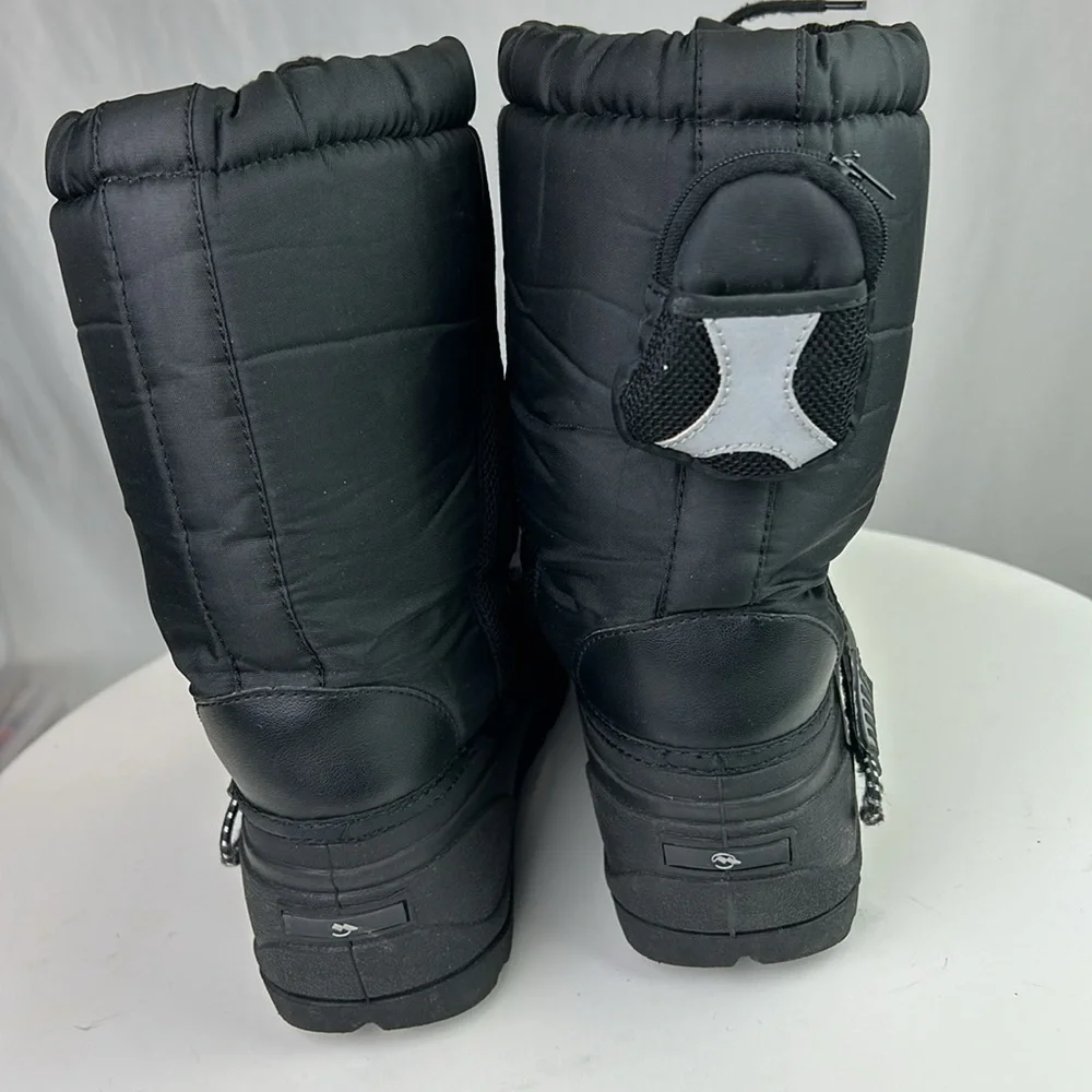 Donner Mountain Black Insulated Snow Boots Size 6